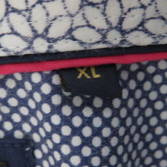 Guide London* Men's Short Sleeve Button Down Curved Hem Polka Dot Shirt~ Size XL - Picture 4 of 11